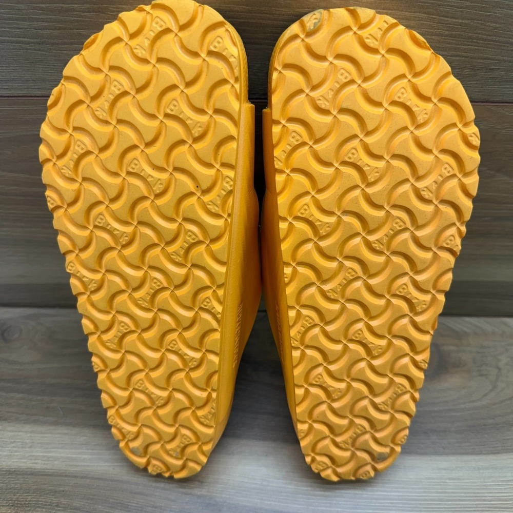Birkenstock Arizona Eva Orange Sandals 10 W EU 41 Rubber Slide Travel Resort - Picture 9 of 11